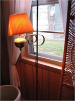 Iron base lamp, modified from oil lamp