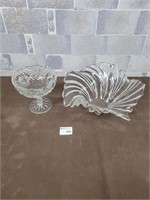 2 Crystal dishes