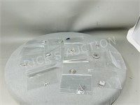 12 sterling silver charms