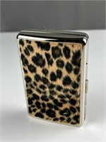 Faux Leopard cigarette case