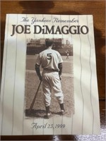 Joe DiMaggio remembrance pamphlet