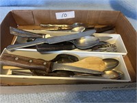 Kitchen utensils forks and knives