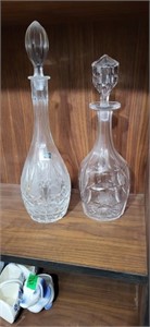2 crystal decanters