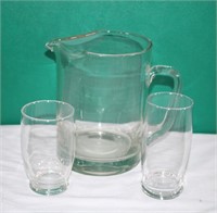 Pitcher and Two Glasses