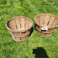 Two Wooden Baskets