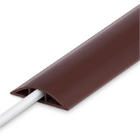 Floor Cable Cover 8FT Brown, Low Profile Wire Cove