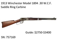 1913 Winchester 1894 .30 W.C.F. Saddle Ring Carbie
