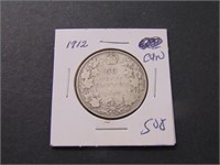 1912 Canadian 50 cent Coin