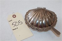 Leonard Silverplated Clam server Caviar