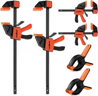 Horusdy 6-pack Wood Clamps For Woodworking, 12"