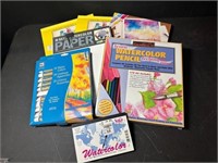 Watercolor Set: Watercolors, paper, pencils & kit