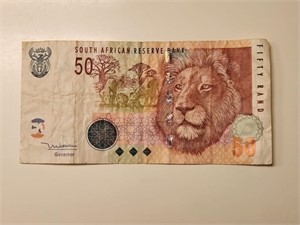 South Africa: 50 Dollars ND (1992/99) VF.S887