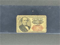 $25 fractional currency