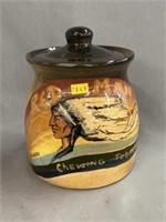 Contemporary Redware Tobacco Canister