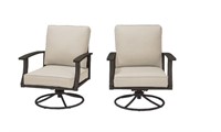 $549 Hampton Bay 2 PK Swivel Chairs