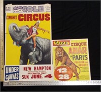 Cole & Size Circus Posters