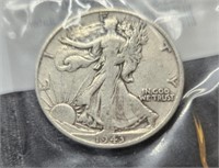 1943-S Walking Liberty Half Dollar