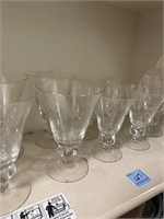 24 PCS OF ASSORTED STEMMED GLASSWARE