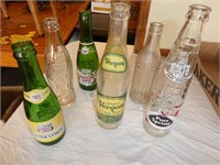 Group of 6 Vintage Pop bottles