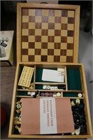 Chess Board Game in Wood Box