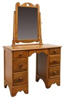 AMERICAN MIRRORED KNEEHOLE VANITY DRESSING TABLE