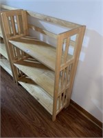 Wood Book Shelf Unit (30" W x 38" T)