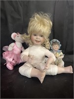 Porcelain Baby Doll & More