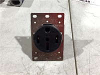Industrial grade power receptacle