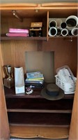 Books and contents of cabinet