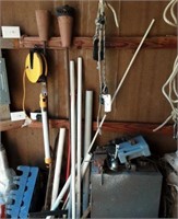 Electric Chord, vise, c-clamps and misc.
