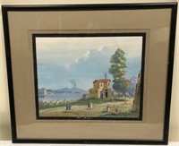 Original Gouache Painting of Naples, Italy #11