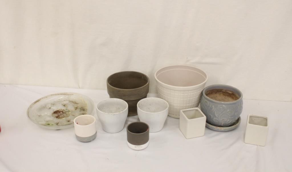 Group of Various Size Flower Pots