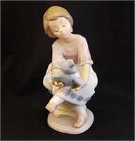 Lladro Spain 7620 Porcelain Figurine Best Friend