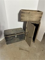 3) Wood Toolboxes