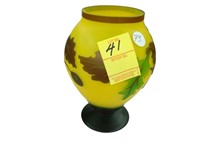 Cameo art glass vase