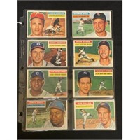 (8) 1956 Topps Baseball Stars/hof