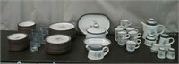 2 Tubs-81 PC. Noritake Stoneware, Pleasure Pattern