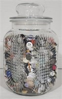 Collection of Vintage Buttons in a Jar