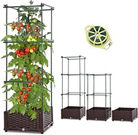 GROWNEER Tomato Cage with Planter  47 Support