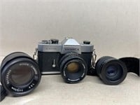 Yashica TL-ELECTRO with extra lenses