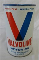 VALVOLINE IMP. QT. FIBRE OIL CAN