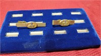 2 gold filled tie clips