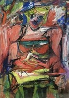 William De Kooning “ Woman V” Framed Print