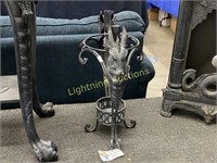 SLATE GRAY METAL DRAGON UMBRELLA HOLDER