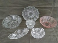 Assorted Decorative Glass Dishware