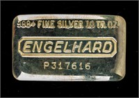 Coin 10 Troy Oz 99.99% Silver Bar - Engelhard