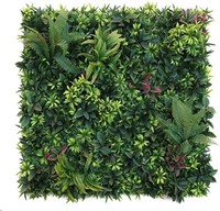 ULAND Artificial Plant Wall Panels, 2pc 40"x40" Gr