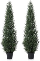 Laiwot 5FT Artificial Cedar Topiary Trees for Outd