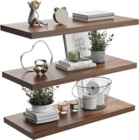 ULN - Wall Shelf of set 3, Walnut Floating Shelves