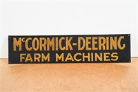 MCCORMICK DEERING FARM MACHINES SST SIGN